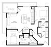 2 Bedroom D SIM Floor Plan 2 Bedroom D SIM Floor Plan at Two Points Crossing, Wisconsin